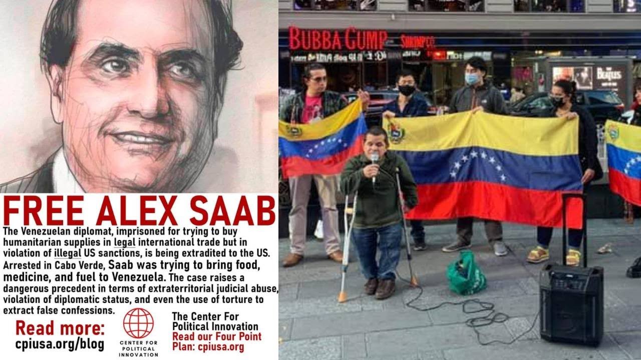 "Free Alex Saab!" Emergency Rally in NYC Times Square