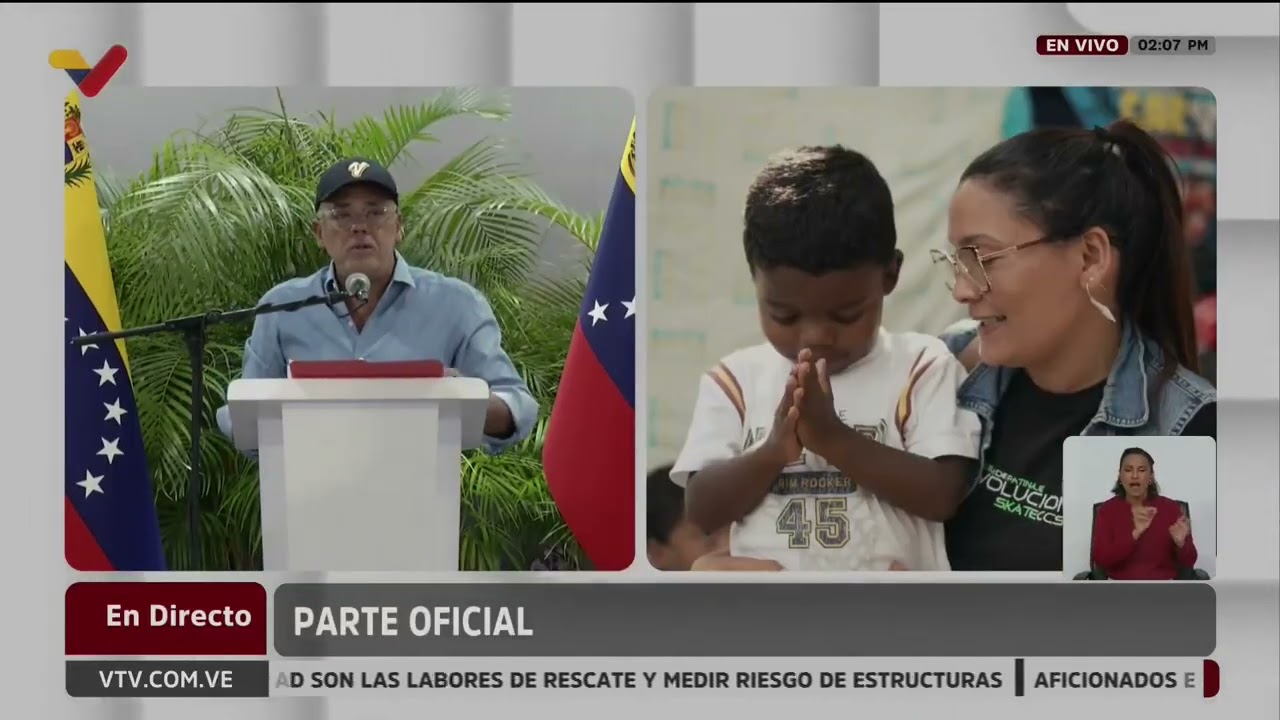 Jorge Rodríguez, balance 1 julio 2026 a las 2:00 p.m. tras terremotos en Venezuela