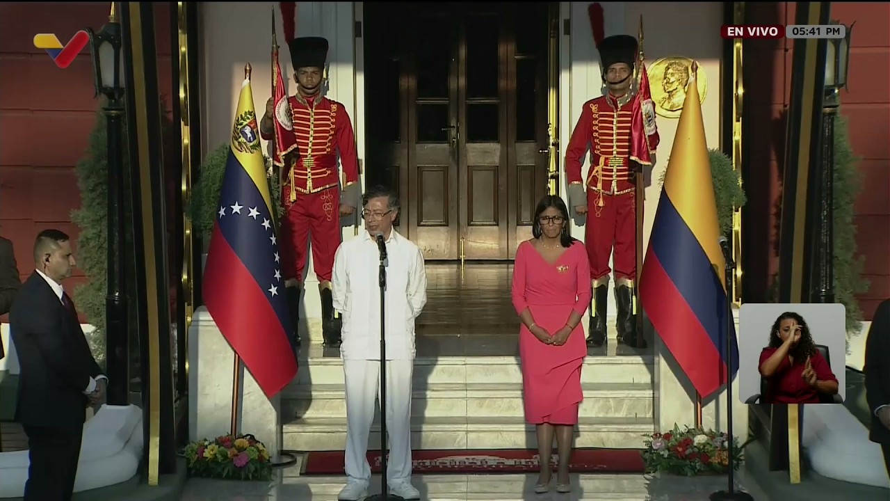 Gustavo Petro y Delcy Rodríguez, declaraciones tras reunión el 24 abril 2026