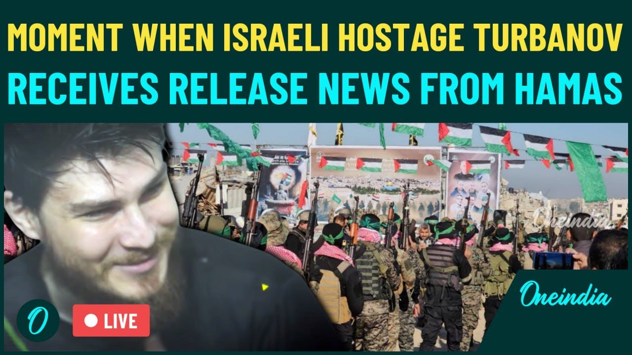 Live | Israeli Hostage Alexander Turbanov Learns of His Release in Emotional Hamas Footage
