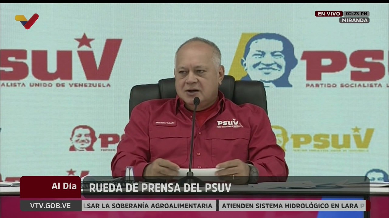 Diosdado Cabello, rueda de prensa del PSUV completa, 18 de mayo de 2026