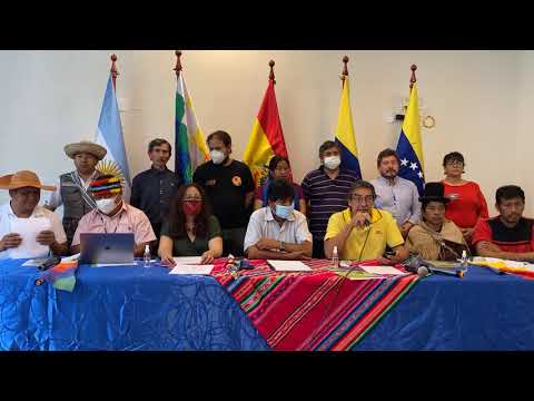 RUNASUR Commission Press Conference in Villa Tunari