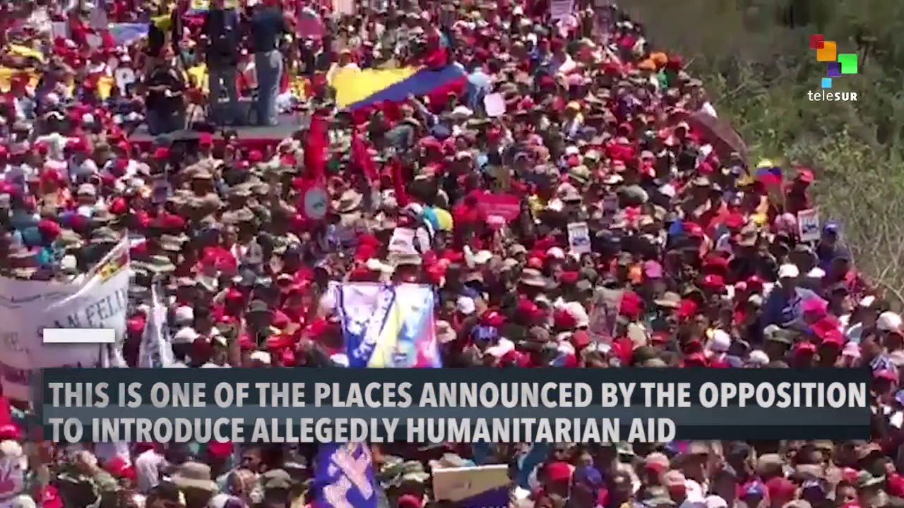 Tens Of Thousands Protest In Venezuela To Reject U.S. Interventionism