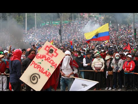 Ecuadorian Protests Intensify as President Flees Capital, Blames Venezuela