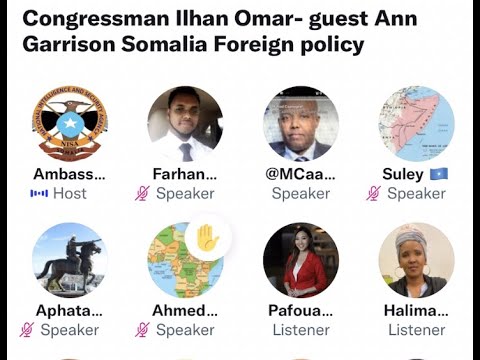 Twitter Space with the Somali Diaspora about Ilhan Omar