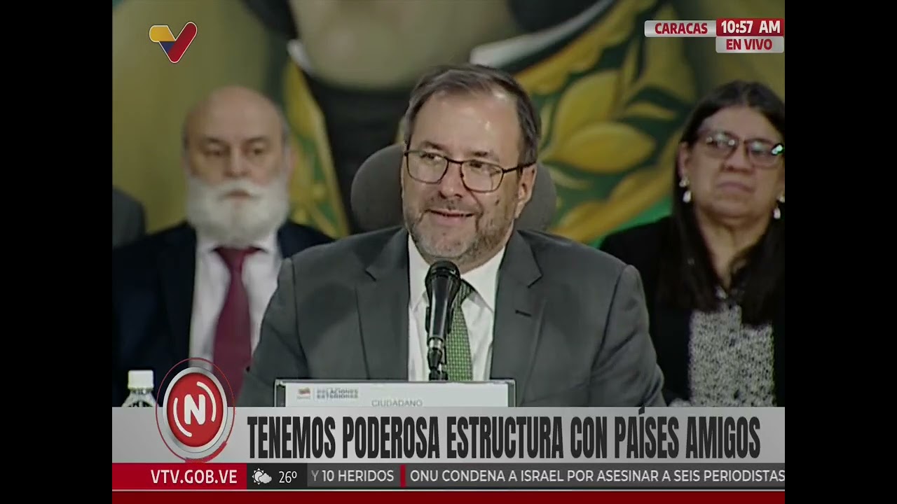Yván Gil se reúne con embajadores y cónsules de otros países en Venezuela, 12 agosto 2025