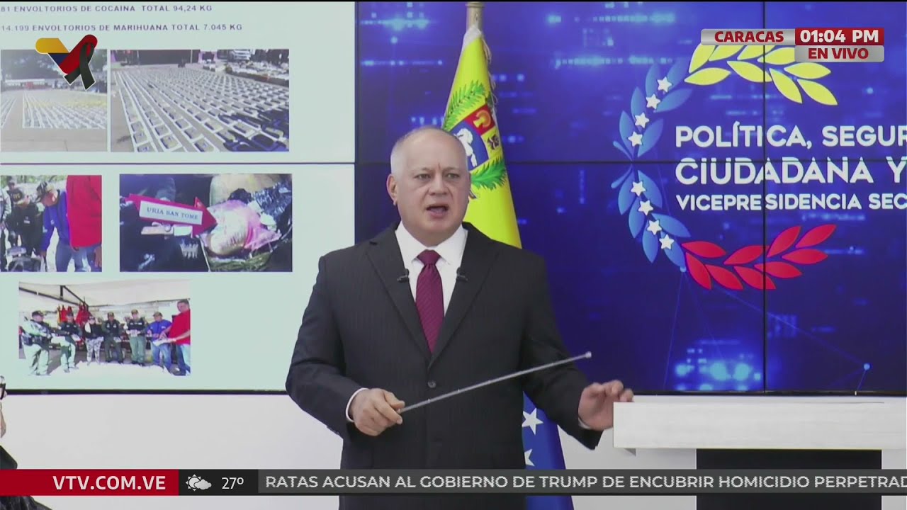 Diosdado Cabello, rueda de prensa sobre lucha contra el narcotráfico, balance 2025 y logros 2026
