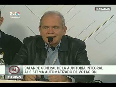 Balance general de la auditoría al Sistema de Votación del CNE de Venezuela, 26 de julio de 2021