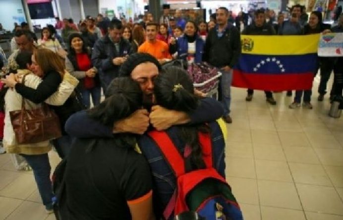 Venezuelans returning home because of the Plan Vuelta a la Patria