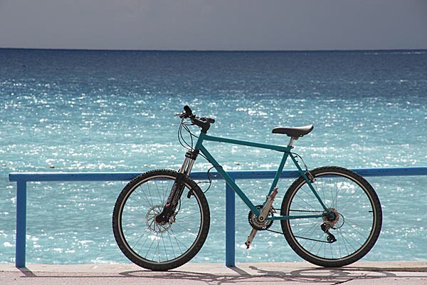 Bicycle by the sea