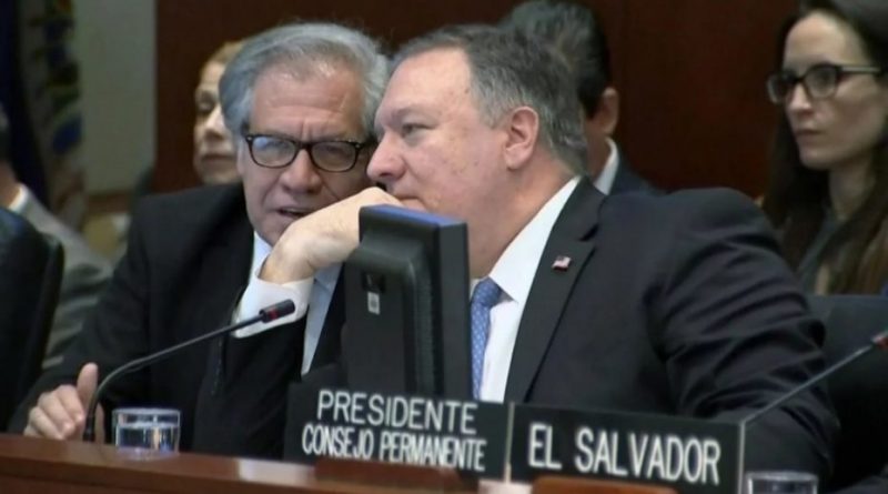 Almagro in climax: Legendary level. Pompeo: This stupid mexican is going to do whatever we ask him