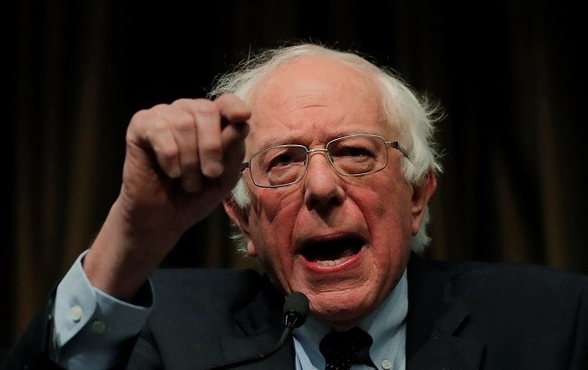U.S. 2020 Democratic presidential candidate and U.S. Senator Bernie Sanders speaks at the 2019 National Action Network National Convention in New York