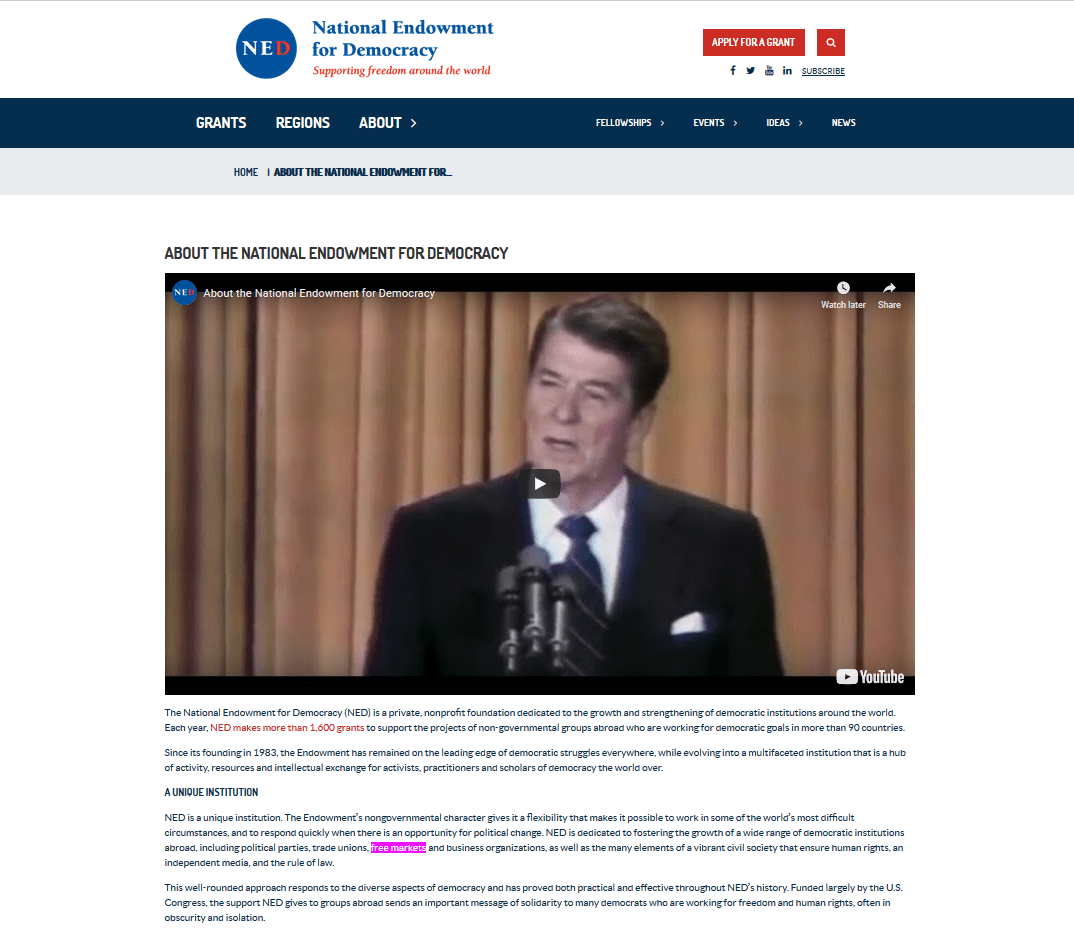 NED-Ronald-Reagan-free-markets