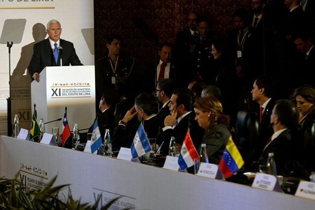 COLOMBIA-VENEZUELA-CRISIS-LIMA GROUP-PENCE