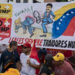 Venezuela-no-more-Trump-protest-Maduro-kicking