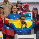 Demonstration in Caracas to voice rejection of US blockade against Venezuela
