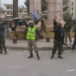 White-Helmets-jihadists-Idlib-Syria-flag