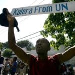 Haitian protest against the United Natio