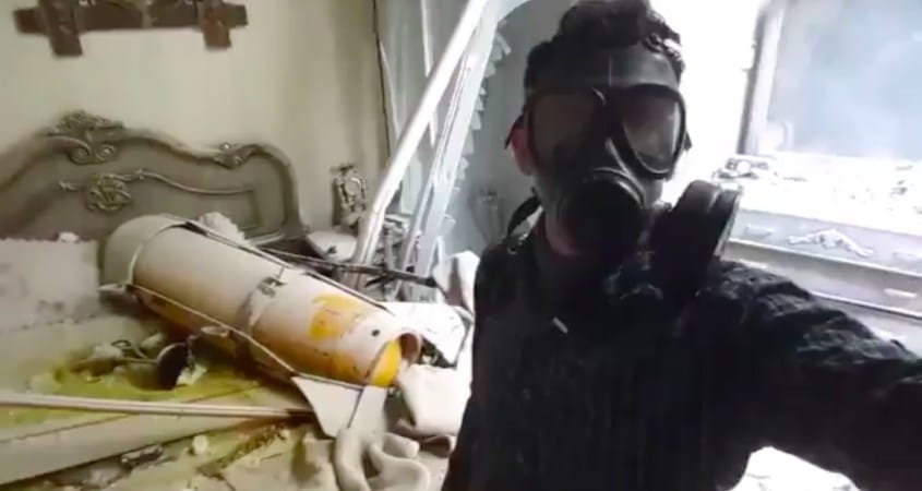Douma-gas-attack-mask