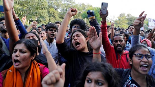 Indian student protests