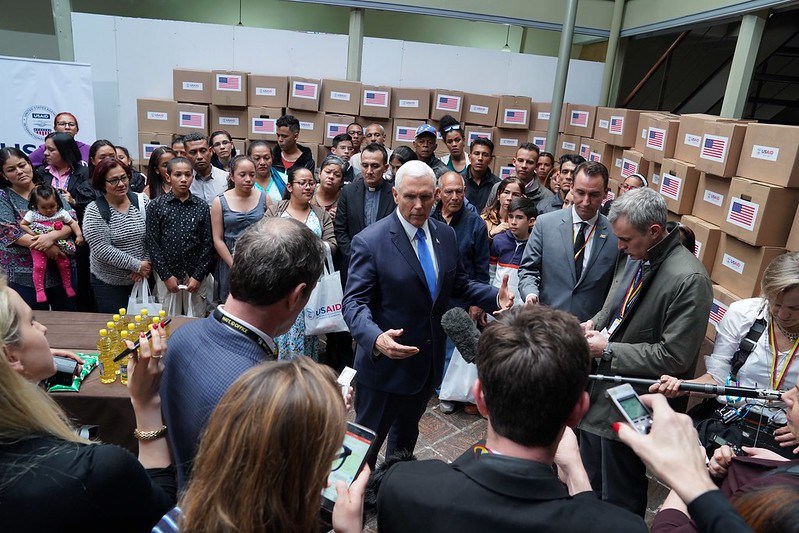 USAID-Venezuela-Mike-Pence-Colombia