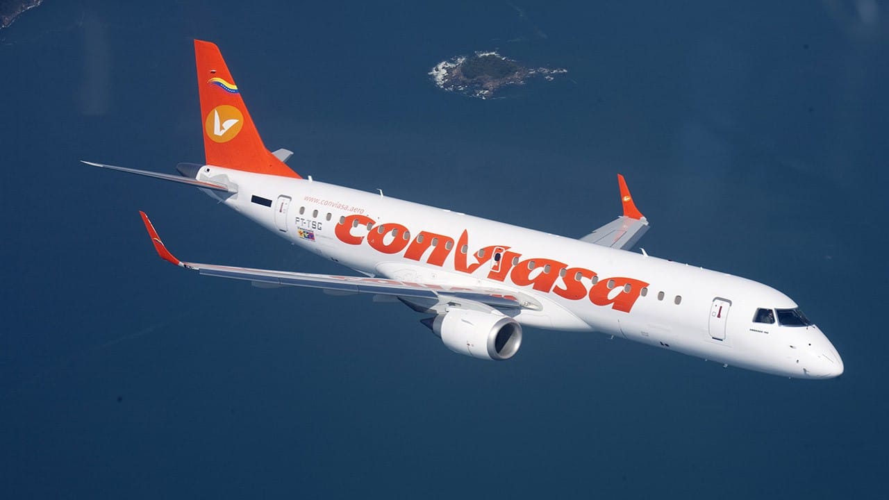 Conviasa passenger jet. File photo.