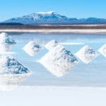Salt lake Uyuni in Bolivia