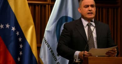 Venezuelan Attorney General Tarek William Saab issuing statements to the press. File photo.