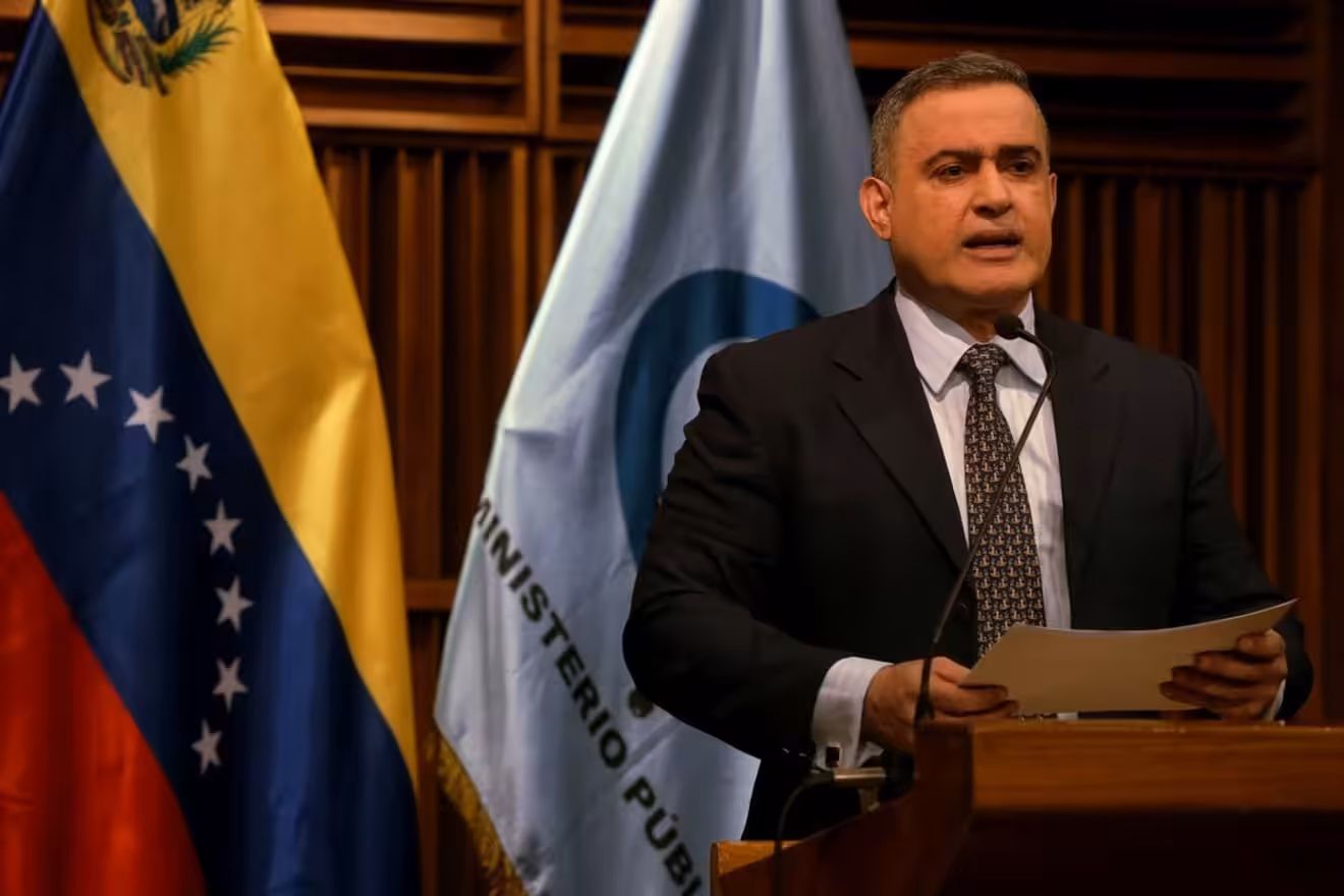 Venezuelan Attorney General Tarek William Saab issuing statements to the press. File photo.