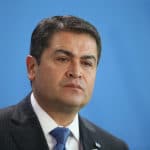 Honduran President Hernandez Meets With Angela Merkel