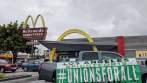 Union-protest-sign-at-South-LA-McDonaldE28099s-on-April-6-2020-Wonho-Frank-Lee