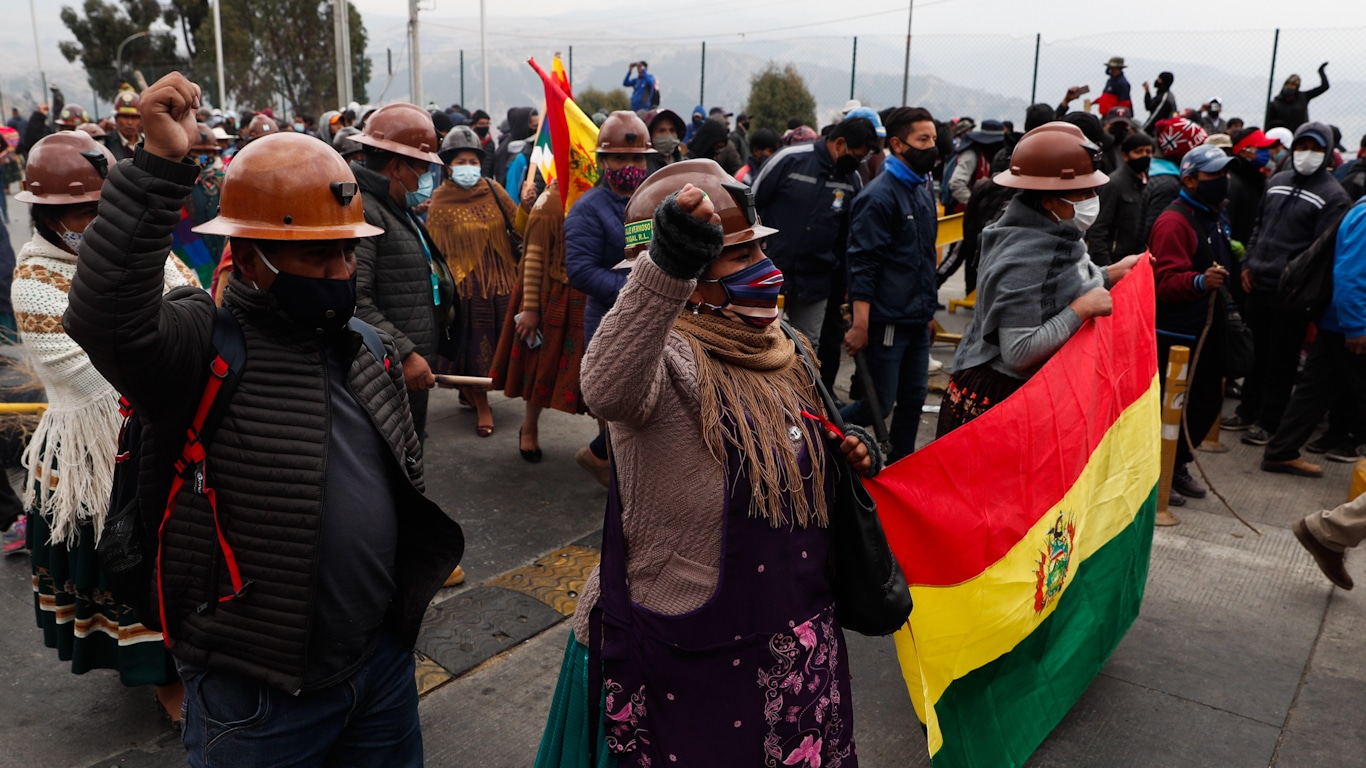 Virus Outbreak Bolivia Protests
