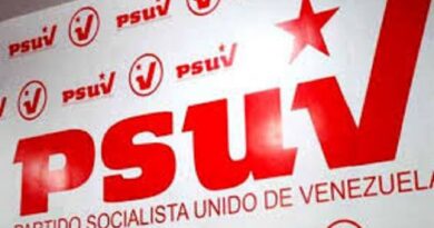 Banner with the United Socialist Party of Venezuela (PSUV) logo. File photo.