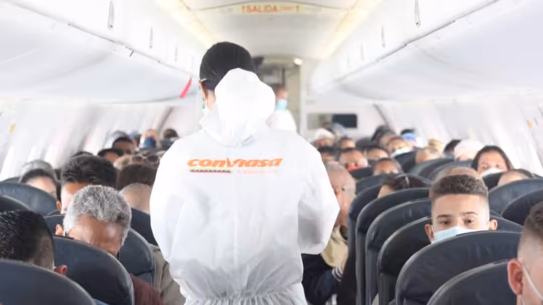 Conviasa, Plan Vuelta a la Patria, Ecuador, migrants