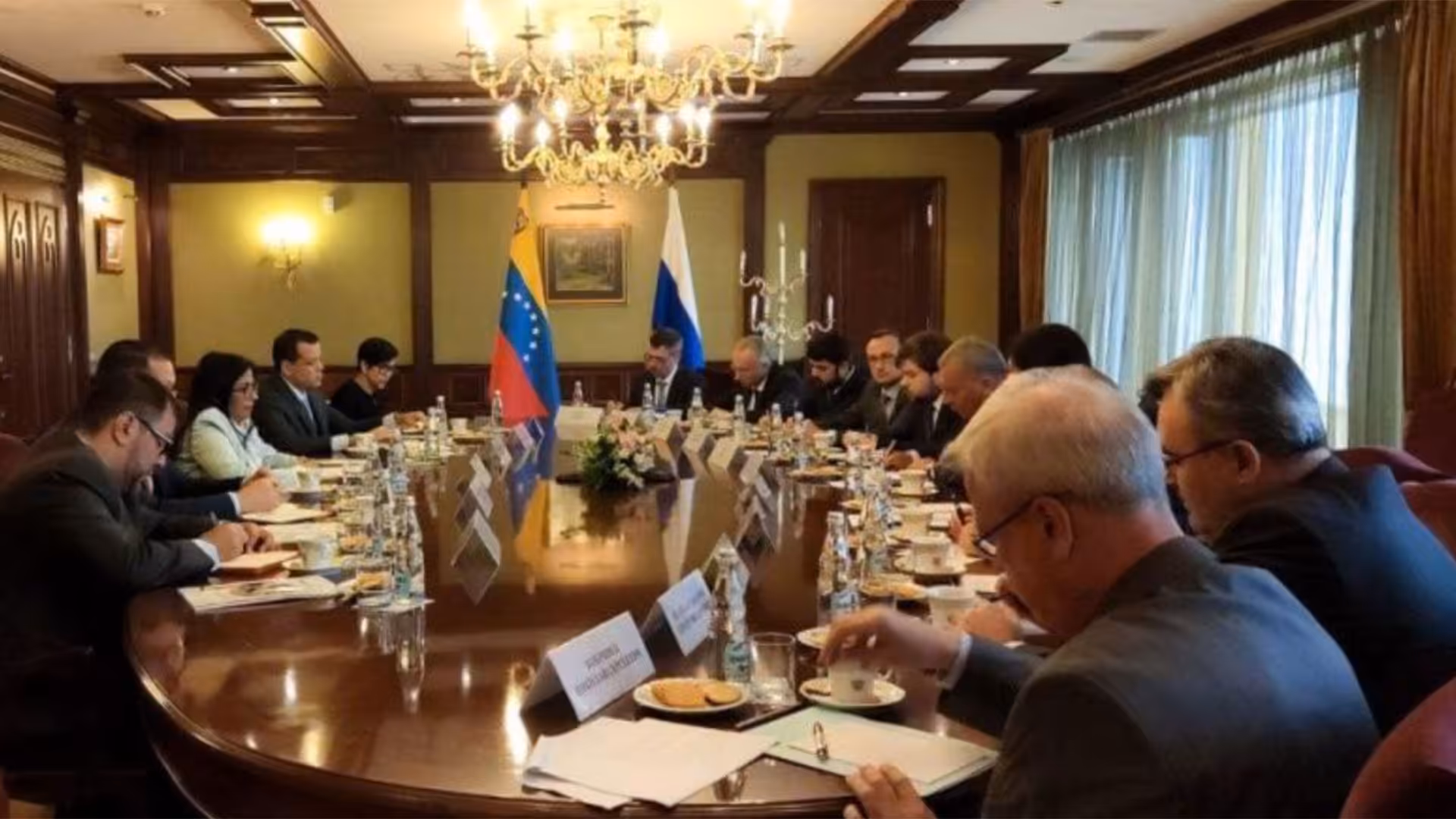 Venezuelan Vice President Delcy Rodriguez on a working trip in Moscow Russia