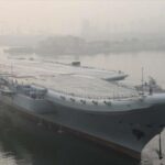 The Chinese aircraft carrier departs Dalian, Liaoning Province (northeast), May 13, 2018. (Photo: Reuters)