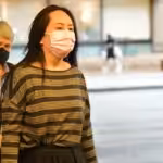 The chief financial officer of the Chinese technology group Huawei, Meng Wanzhou, arrives at the Supreme Court in Vancouver, Canada, December 7, 2020. (Photo: AFP)