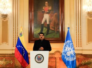 Venezuelan President Nicolas Maduro addressing United Nations on COVID-19