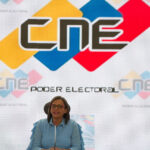 CNE's Indira Alfonzo presenting the results of 6D Parliamentary Elections