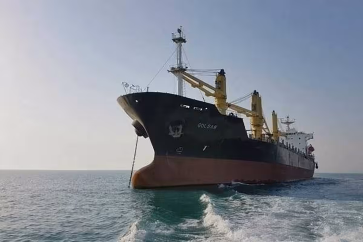 Featured image: The Golsan - A ship capable of carrying 22,882 tons. Photo courtesy of HispanTV.