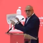 Featured image: Jorge Rodriguez presented more evidence on Leopoldo Lopez and Juan Guaido involvement in mercenary and terrorist plots against Venezuela. Photo courtesy of the National Assembly.