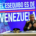 Featured image: Venezuelan Minister of Defense, Vladimir Padrino-Lopez on Guyana-US military threats. Photo courtesy of Ultimas Noticias.