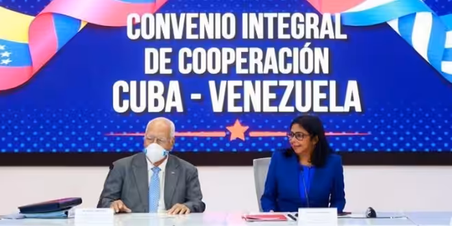 Featured image: Cuban Vice Prime Minister and Venezuelan Vice President. Photo courtesy of the Office of the Vice President of Venezuela.