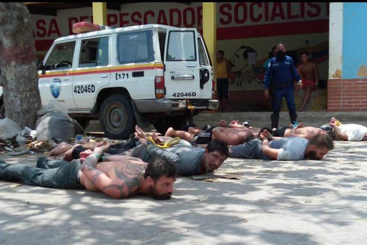 Mercenaries including 2 US ex-marines captured in Chuao during the failed Operation Gideon