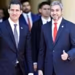 Featured image: Paraguayan President Mario Abdo and former Venezuelan deputy Guaido both pointed in a coruption scheme unveiled by the Washington Post. File photo.