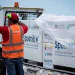 A first batch of the Russian Sputnik V vaccine , against COVID-19 , arrived this Saturday at the Maiquetía International Airport, which serves Caracas , on a plane from Moscow of the Venezuelan state airline Conviasa, as part of the contract established between Venezuela and Russia for ten million doses. Photo courtesy of: EFE