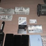 Items found on Heath at the time of his arrest according to Venezuelan authorities. Photo | Venezuelan Foreign Ministry.