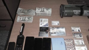 Items found on Heath at the time of his arrest according to Venezuelan authorities. Photo | Venezuelan Foreign Ministry.