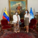 Featured image: Special UN Rapporteur on the impact of Sanctions on Human Rights, Alena Douhan met with the president of the CNE, Indira Alfonzo.