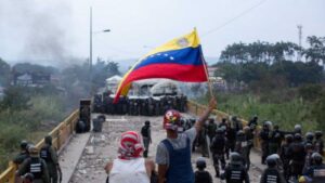 On February 23, 2019, the Chavista resistance to an irregular invasion of the territory of the Bolivarian Republic of Venezuela was carried out (Photo: Rosana Silva).